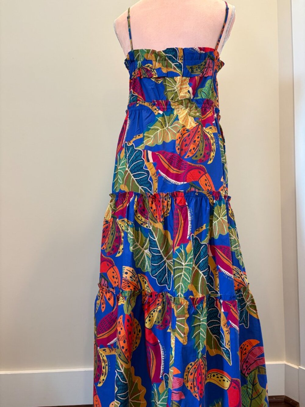 Farm Rio Tropical Print Maxi Dress L - Perfect vacation dress! - Picture 3 of 7